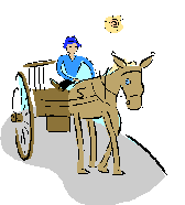 Cartoon horse and buggy 