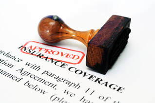 Picture of insurance coverage with an approved stamp 