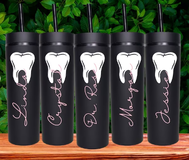 Dental themed water bottles