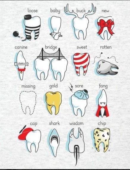 Picture of teeth in halloween costumes
